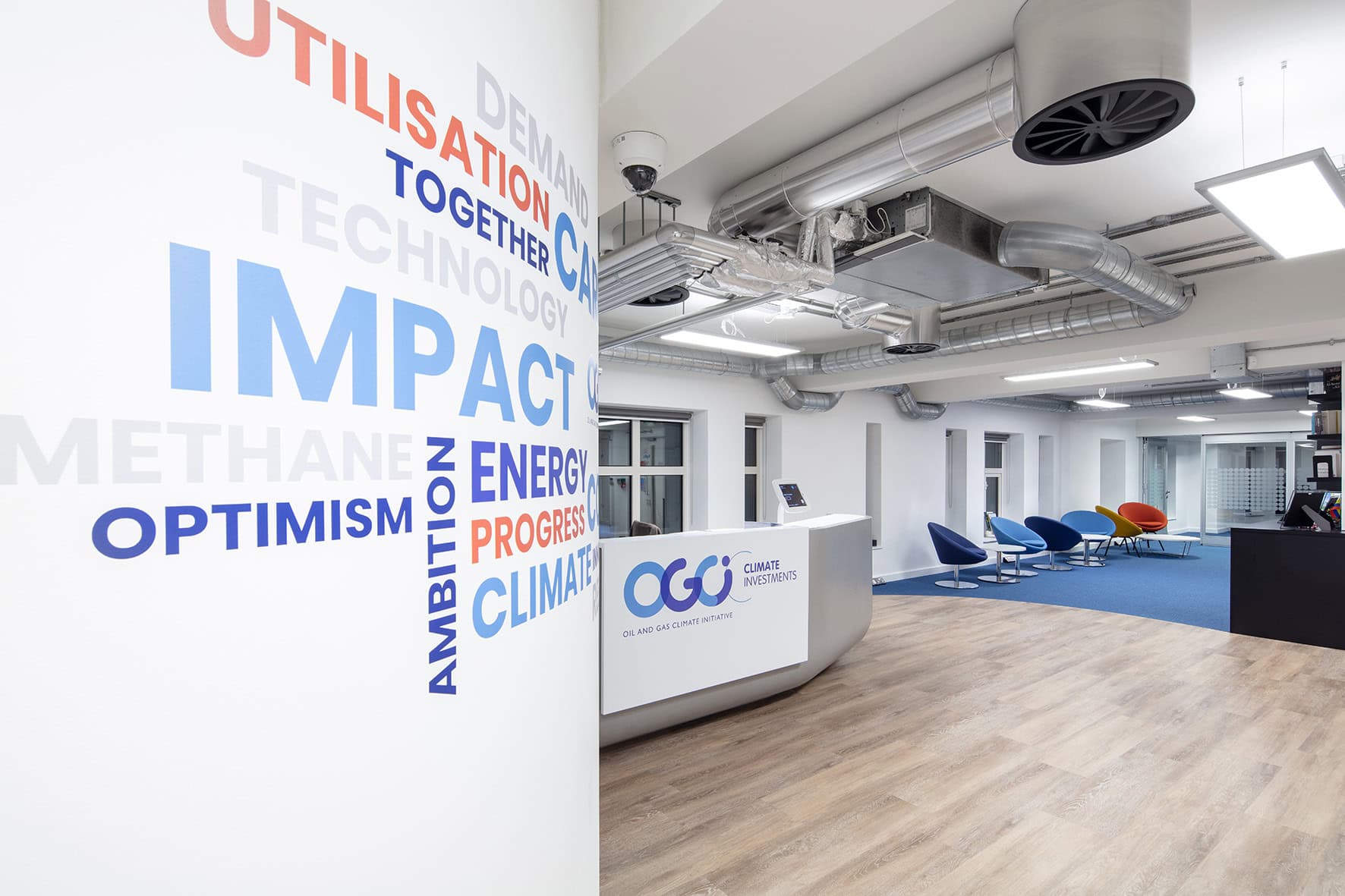 Office reception area at OGCI.