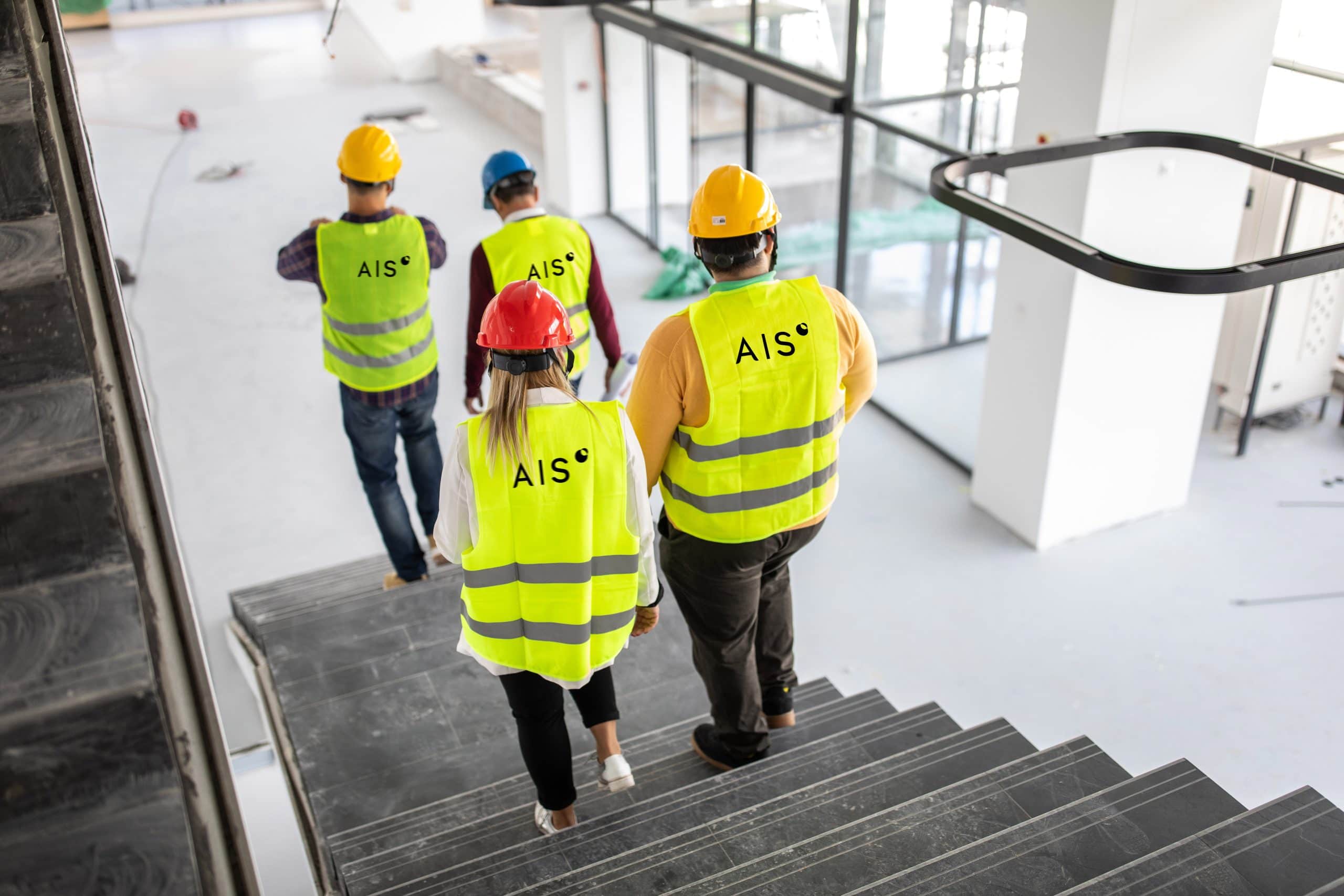 AIS construction management site meeting.