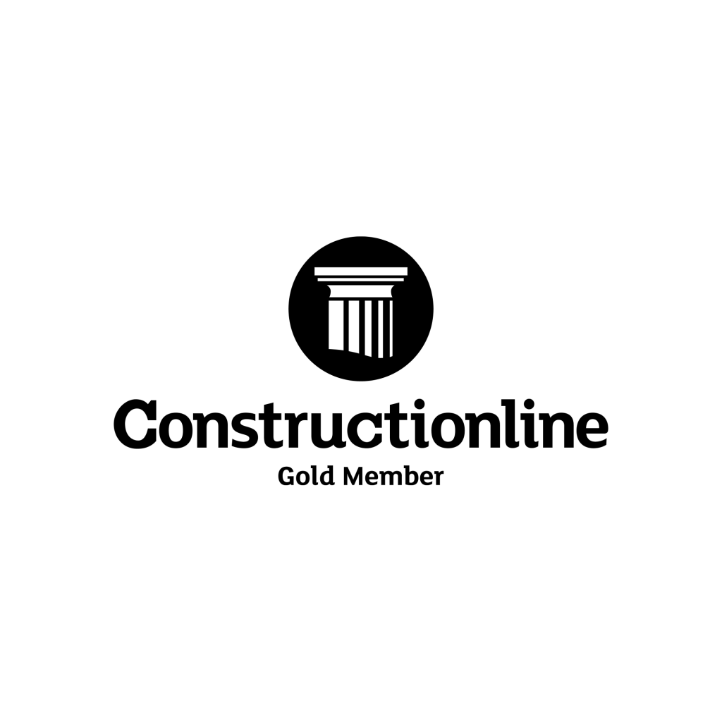 Construction-related graphic featuring tools and equipment.